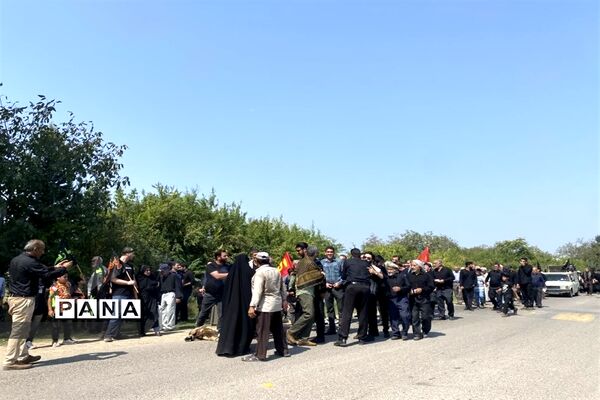 مراسم جاماندگان اربعین در قائمشهر