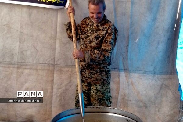 مراسم پیاده‌روی جاماندگان  اربعین در روستای جورد رودهن