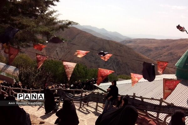 مراسم پیاده‌روی جاماندگان  اربعین در روستای جورد رودهن
