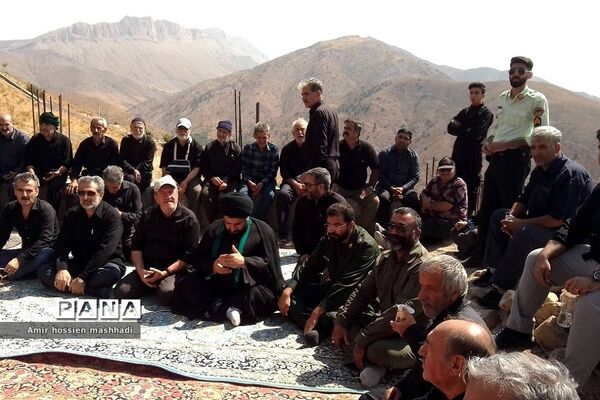 مراسم پیاده‌روی جاماندگان  اربعین در روستای جورد رودهن