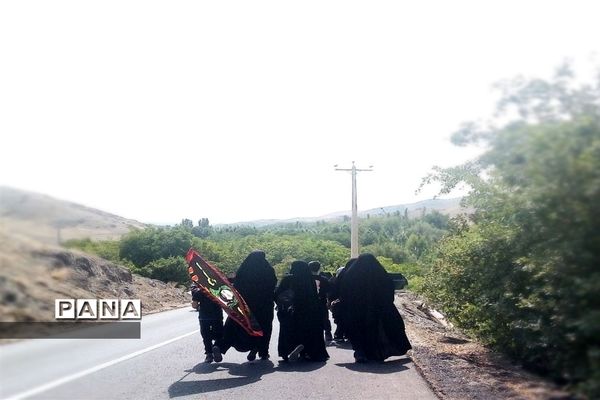 همایش پیاده‌روی جاماندگان حسینی از حرم تا حرم در شهرستان بن