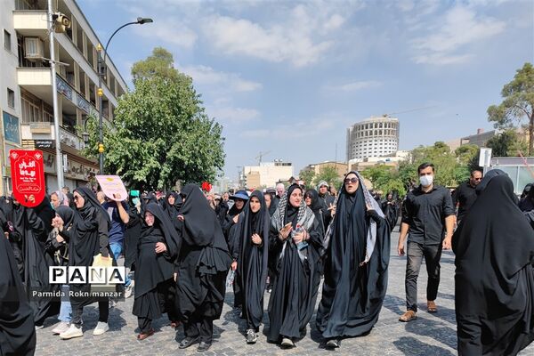 پیاده روی جاماندگان اربعین درشیراز