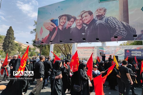 پیاده روی جاماندگان اربعین درشیراز