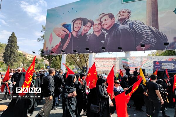 پیاده روی جاماندگان اربعین درشیراز