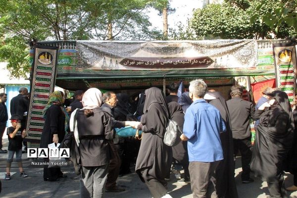 برپایی موکب مراسم جاماندگان اربعین آموزش و پرورش منطقه 16