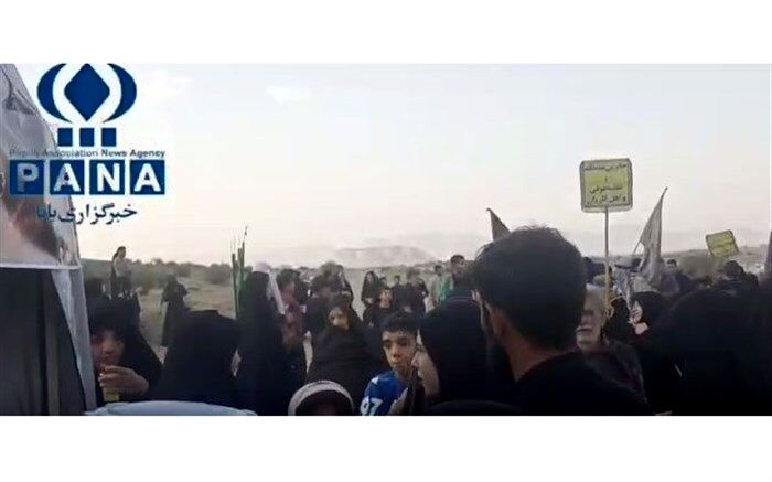مراسم جاماندگان اربعین حسینی در شهرستان شهرضا/فیلم