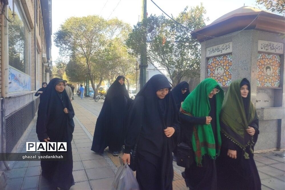 پیاده‌روی جاماندگان اربعین حسینی هیات دخترانه مهدخت