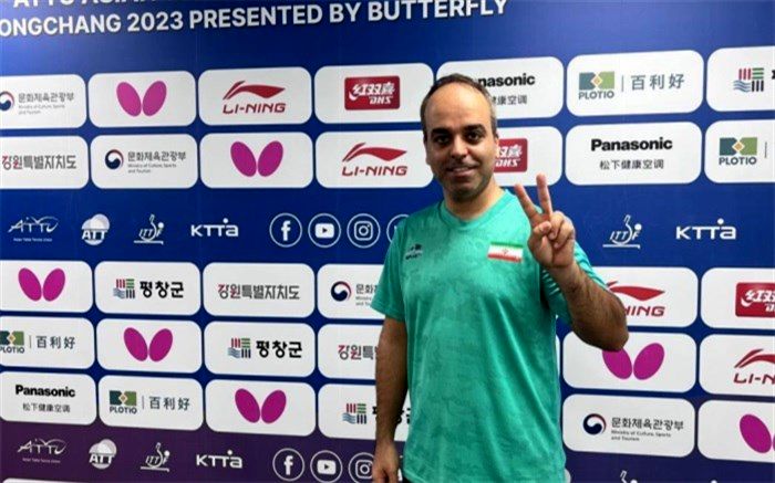 برتری نوروزی مقابل نفر دوم المپیک توکیو در پینگ‌پنگ قهرمانی آسیا