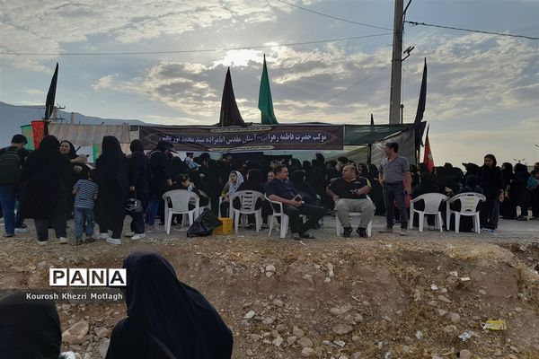 پیاده‌روی جاماندگان اربعین حسینی در شهرستان کازرون
