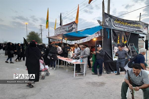 پیاده‌روی جاماندگان اربعین حسینی در شهرستان کازرون