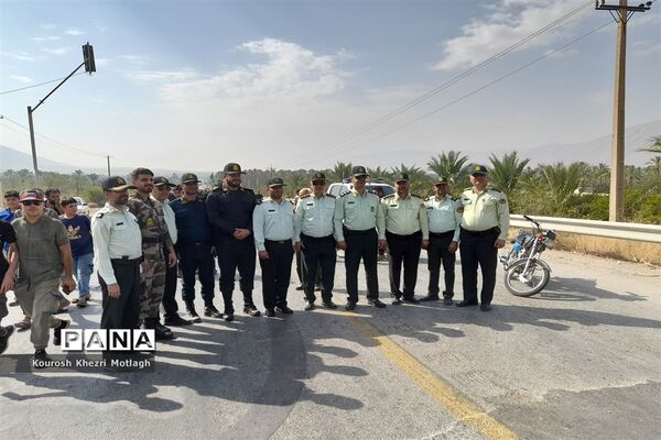 پیاده‌روی جاماندگان اربعین حسینی در شهرستان کازرون