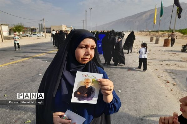 پیاده‌روی جاماندگان اربعین حسینی در شهرستان کازرون