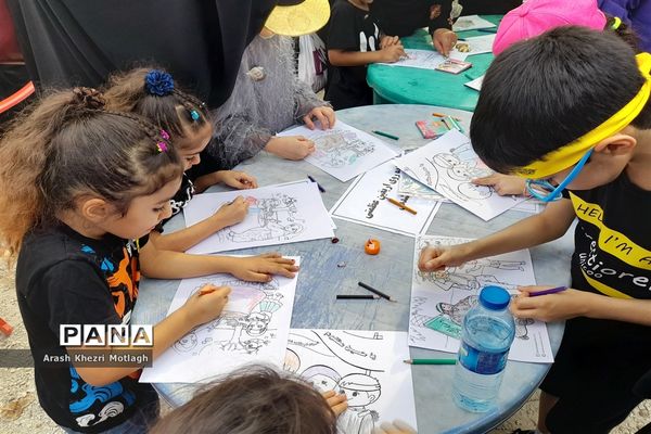 حضور کودکان در پیاده‌روی جاماندگان اربعین حسینی شهرستان کازرون‌