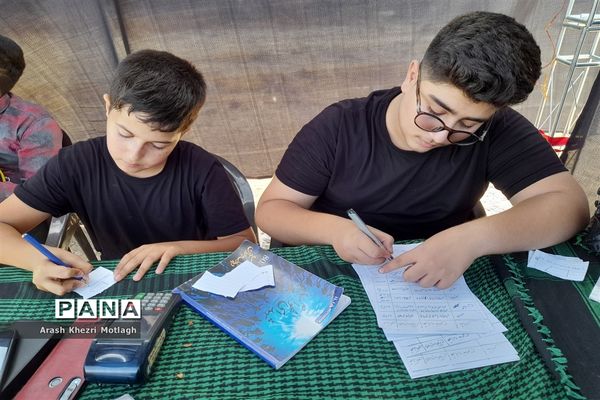 حضور کودکان در پیاده‌روی جاماندگان اربعین حسینی شهرستان کازرون‌