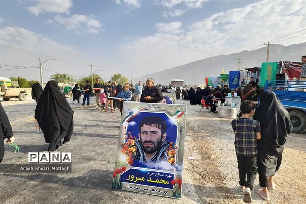 حضور کودکان در پیاده‌روی جاماندگان اربعین حسینی شهرستان کازرون‌
