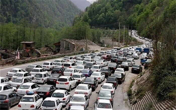 ترافیک سنگین در محورهای چالوس و هراز