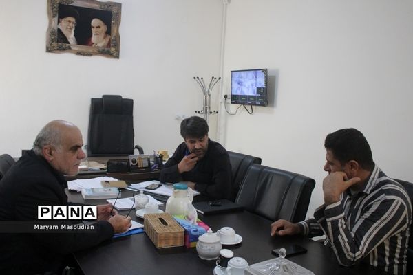 جلسه هماهنگی جشنواره  جام پرچم  در بخشداری چغادک  شهرستان بوشهر