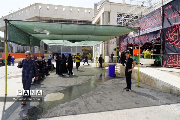 خدمت‌رسانی زائران پیاده‌رضوی در پایانه مسافر بری امام رضا (ع)