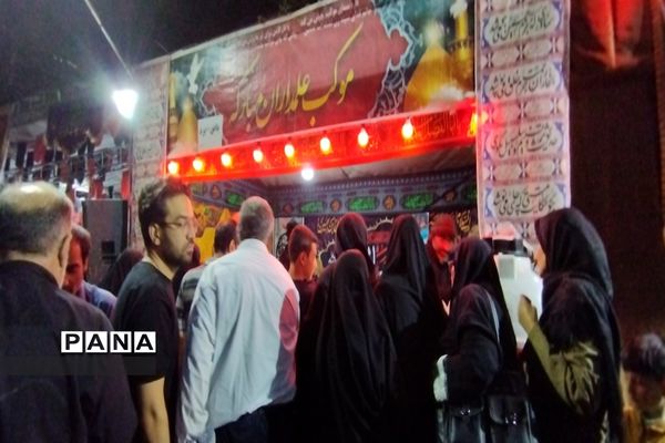 مراسم عزاداری شب شهادت امام حسن مجتبی  و رحلت پیامبر اکرم از میدان ۱۵ خرداد تا حرم مطهر رضوی