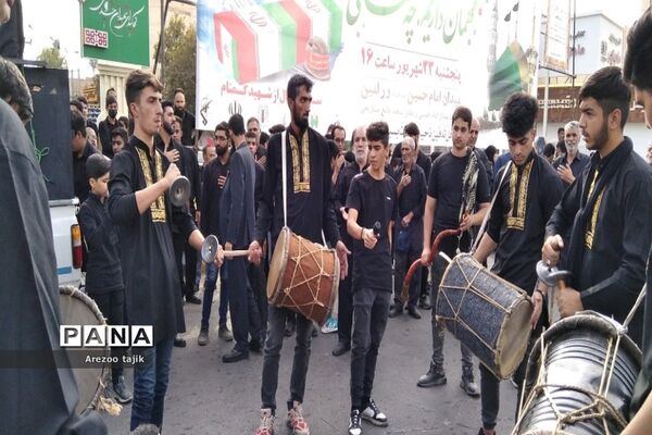 مراسم تشییع شهید گمنام در شهرستان‌ورامین