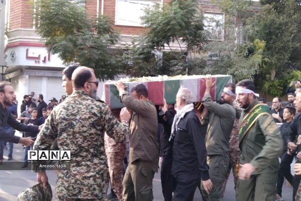 مراسم تشییع شهید گمنام در شهرستان‌ورامین