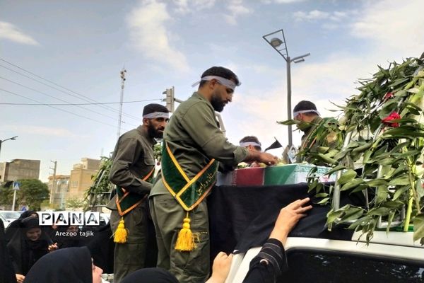 مراسم تشییع شهید گمنام در شهرستان‌ورامین