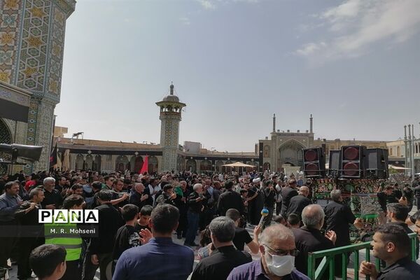 عزاداری ایام پایانی ماه صفر در حرم حضرت معصومه(س)
