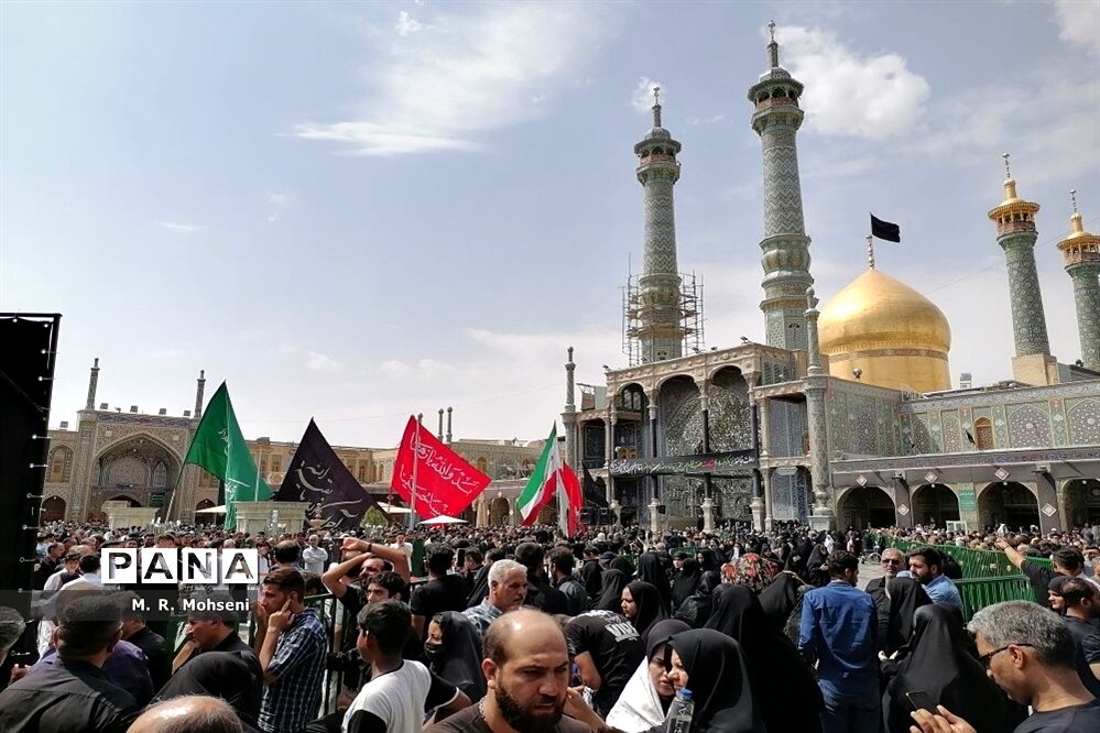 عزاداری ایام پایانی ماه صفر در حرم حضرت معصومه(س)
