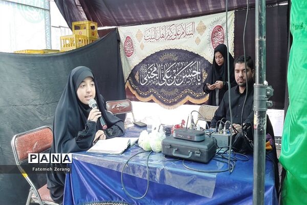 استقبال از  زائران با پای پیاده در راه مشهد الرضا