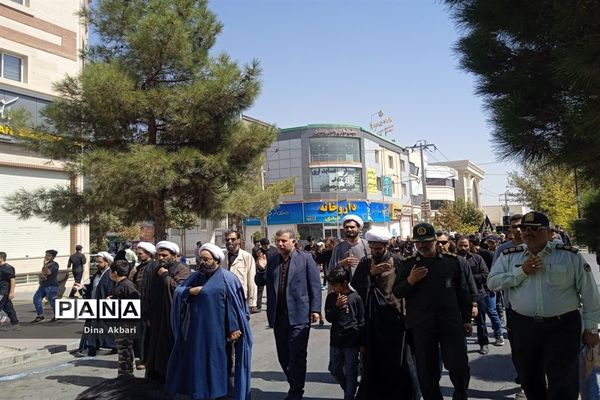 مراسم عزاداری مردم شهرستان گلبهار