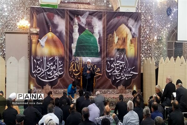 آیین سوگواری امام رئوف در آرامگاه سید حمزه کاشمر