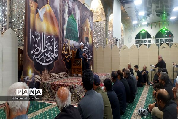آیین سوگواری امام رئوف در آرامگاه سید حمزه کاشمر