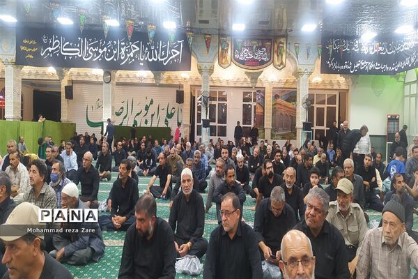 آیین سوگواری امام رئوف در آرامگاه سید حمزه کاشمر