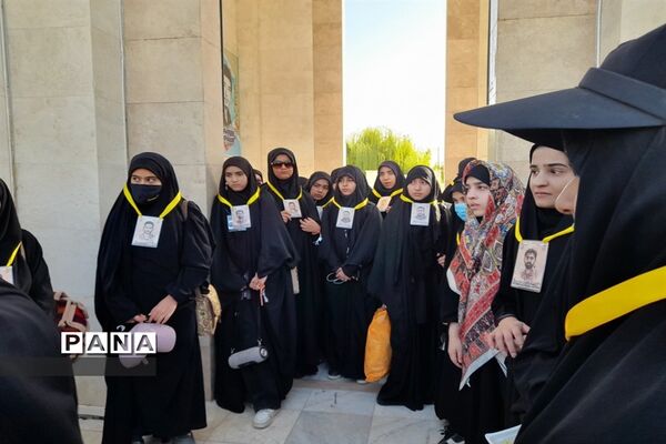 پیاده‌روی کاروان دختران ضیافت آسمانی شهرستان گلبهار