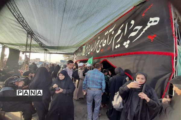 پیاده‌روی کاروان دختران ضیافت آسمانی شهرستان گلبهار