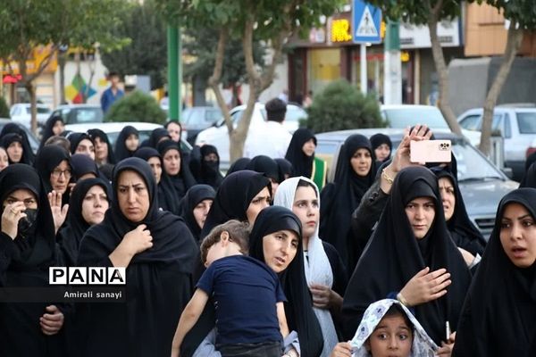 مراسم راهپیمایی عزاداری امام رضا (ع) در شهرستان‌قرچک