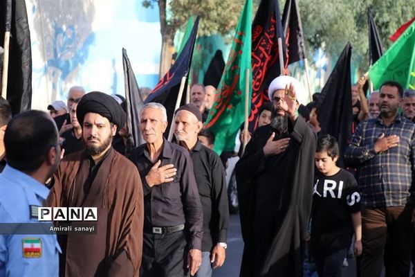 مراسم راهپیمایی عزاداری امام رضا (ع) در شهرستان‌قرچک