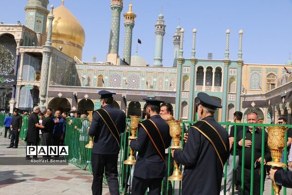 دسته عزاداری خادمان حرم خواهر در سوگ شهادت برادر