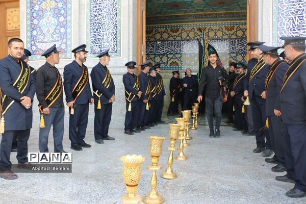 دسته عزاداری خادمان حرم خواهر در سوگ شهادت برادر
