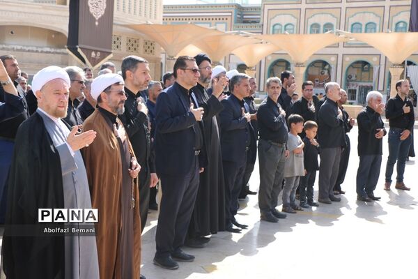 دسته عزاداری خادمان حرم خواهر در سوگ شهادت برادر
