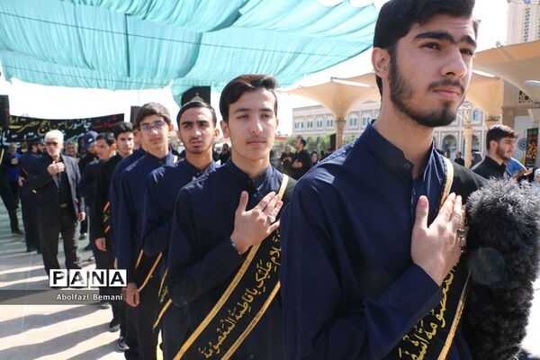 دسته عزاداری خادمان حرم خواهر در سوگ شهادت برادر