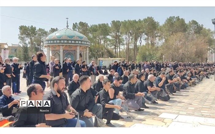 عزاداری دلدادگان ثامن الحجج در شهر نایین