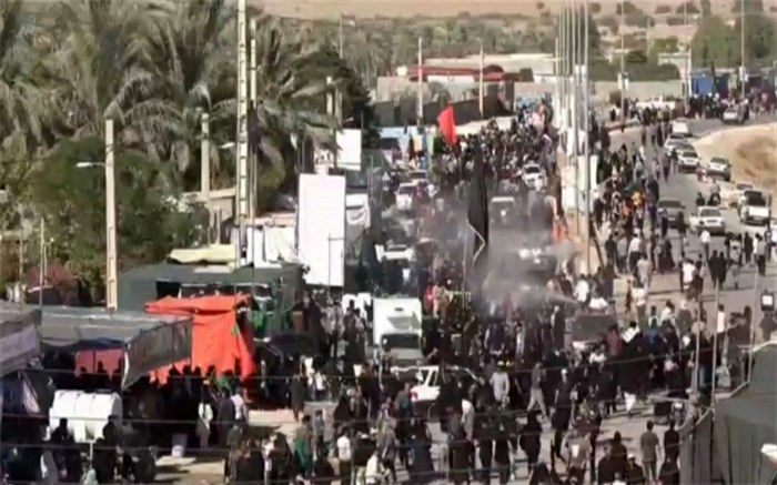 پیاده روی مردم برازجان و دشتستان تا امامزاده ابراهیم دشتستان/فیلم