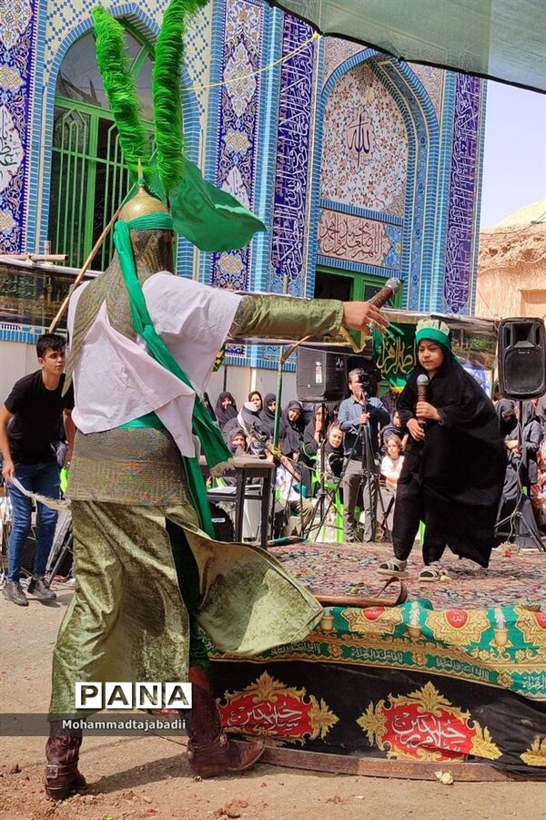 مراسم تعزیه‌خوانی شهادت حضرت علی اکبر(ع) در شهر ریوند