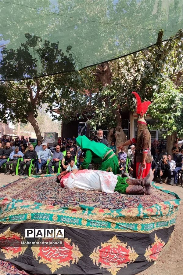 مراسم تعزیه‌خوانی شهادت حضرت علی اکبر(ع) در شهر ریوند