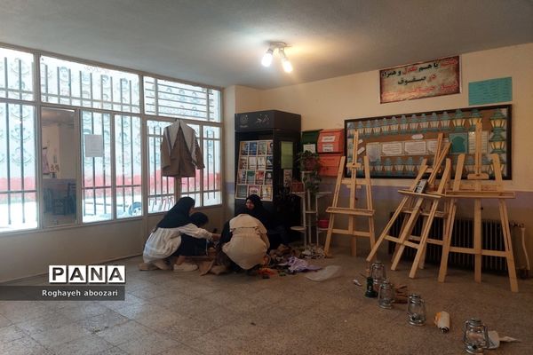 آماده‌سازی دبیرستان عصمت صفادشت به‌مناسبت بازگشایی و هفته دفاع مقدس