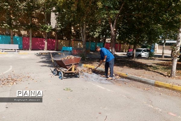 آماده‌سازی دبیرستان عصمت صفادشت به‌مناسبت بازگشایی و هفته دفاع مقدس
