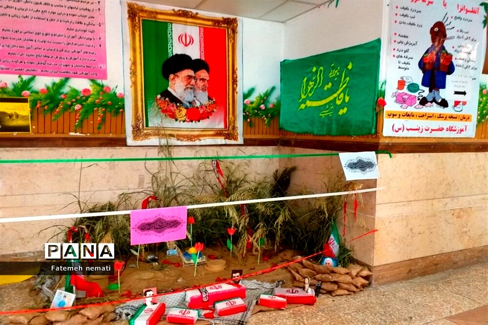 آماده‌سازی فضای مدارس ملارد در هفته دفاع مقدس