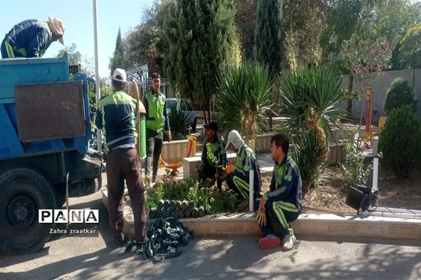 آماده سازی فضای هنرستان فاطمه الزهرا(س) جهت نواختن زنگ بازگشایی مدارس