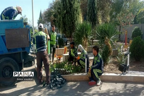 آماده سازی فضای هنرستان فاطمه الزهرا(س) جهت نواختن زنگ بازگشایی مدارس